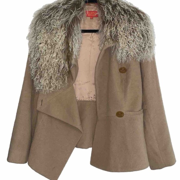 Vivienne Westwood Red Label Wool Camel Coat Rare Jacket 42 vintage 90's - Picture 2 of 10